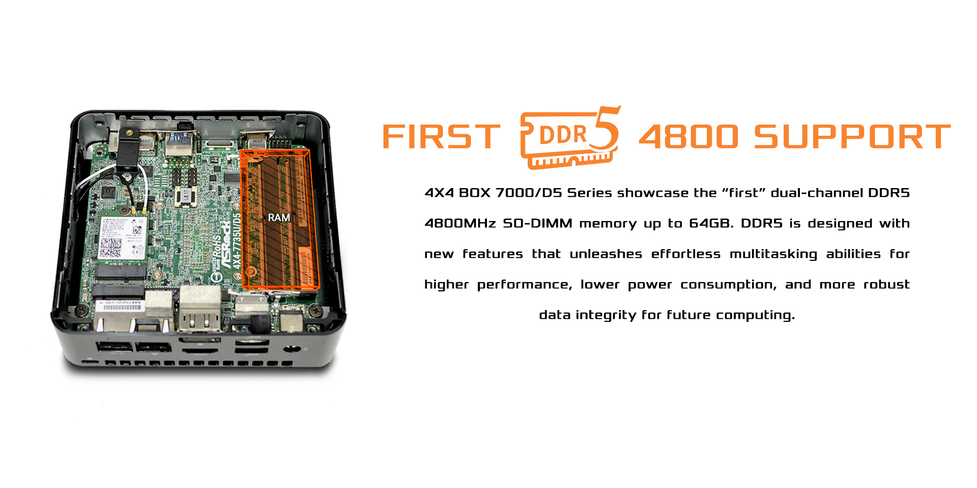 ASRock Industrial - 4X4 BOX-7735U/D5